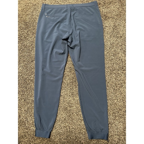 Primo Pants Mens 38 Gray Blue Golf Performance Ankle‎ Zip Breathable 38x30 - Picture 4 of 9